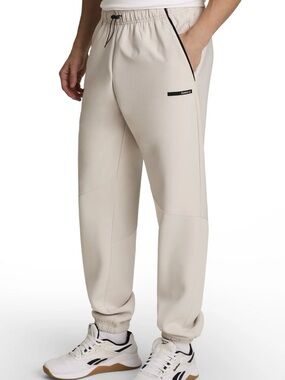 Reebok mens cream joggers sweatpants size L
